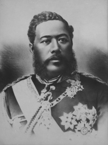 King David Kalakaua of Hawai‘i, ca. 1885 Call Number: People. Kalākaua, folder 4. Image from Bishop Museum Archives, Honolulu, Hawaii. Images are not to be re-used without permission.