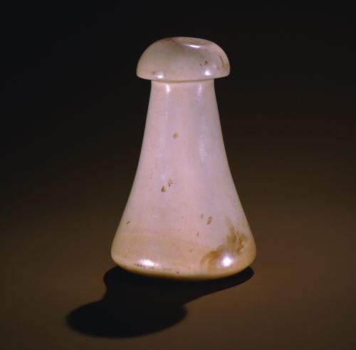 Palaoa ku‘i (ivory medicine pounder) used by Kamehameha I. Elephant ivory. Photographer: Seth Joel From: Rose, Roger. "Hawai‘i: The Royal Isles." Honolulu: Bishop Museum Press, 1980, page 13, no. 123. Image from Bishop Museum Archives, Honolulu, Hawaii. Images are not to be re-used without permission.