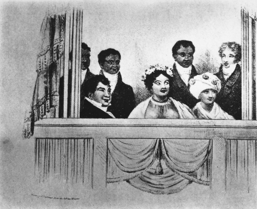Drawing by J.W. Grear of Kamehameha II, Queen Kamāmalu, and party at the New Theater Royal, London, England. June 4, 1824 Collection: Art Collection Call Number: Art. People. Kamehameha II. Location: Bishop Museum Archives Image from Bishop Museum Archives, Honolulu, Hawaii. Images are not to be re-used without permission.