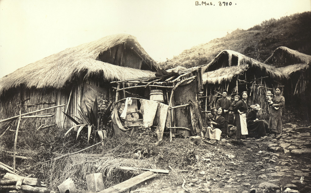 Sugar plantation worker's home in Wainaku, Hawaii. ca. 1890. Photograph by Charles Furneaux Call Number: SP 3710 Location: E.C. Japanese. Domestic Life. Image from Bishop Museum Archives, Honolulu, Hawaii. Images are not to be re-used without permission.