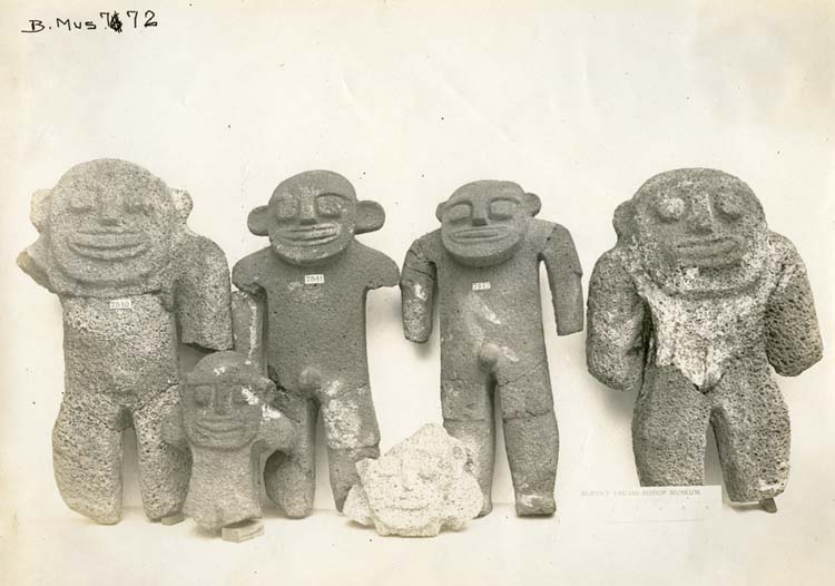 Call Number: E.C. Hawaiian. Art. Images. Stone. Artifact Number: SP 787 Image from Bishop Museum Archives, Honolulu, Hawaii. Images are not to be re-used without permission.