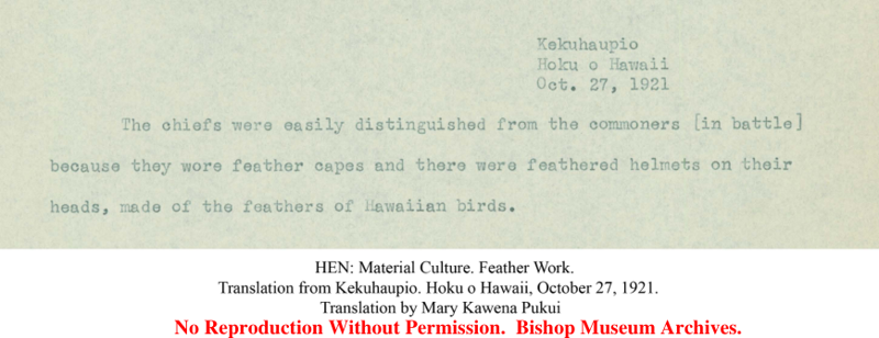 Feather Work and Aliʻi
