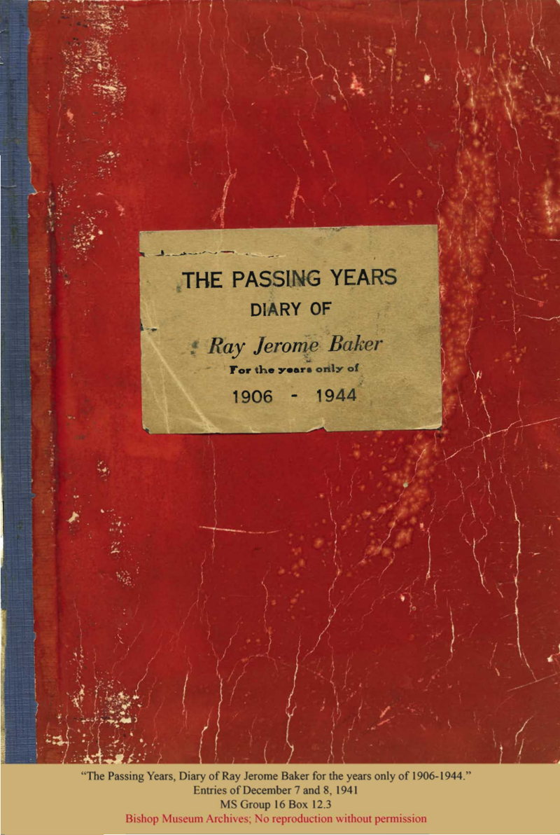 Diary of Ray Jerome Baker