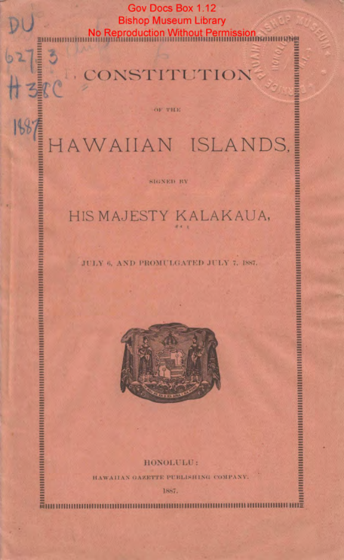 The Constitution of 1887